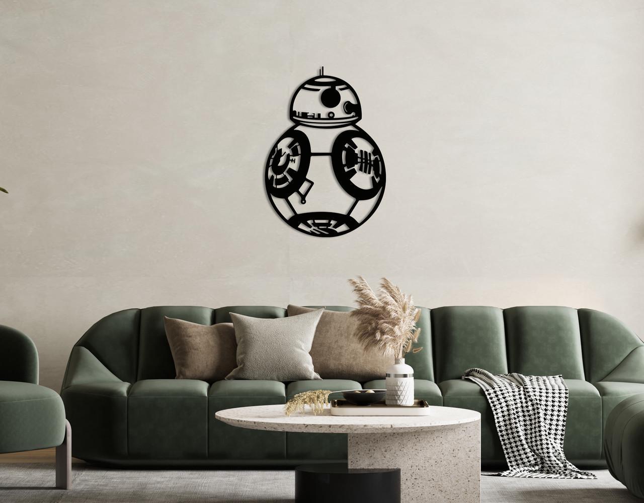 Декоративное панно на стену Upwood Decor BB8 112,8х80 см Black (1570746179)