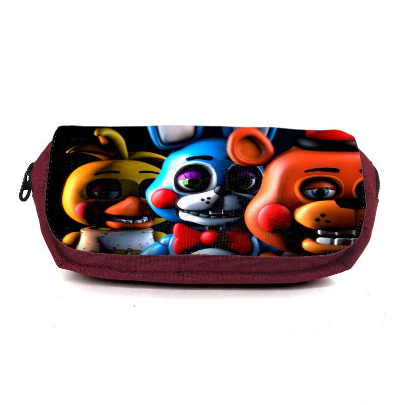 Пенал школьный Аниматроники Пять ночей Фредди FNAF-0001 Бордовый (1478385324)