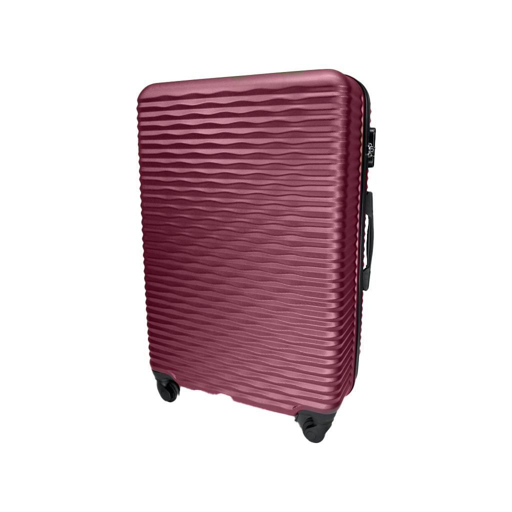 Валіза Wings пластикова 155 АВС L Бордовий