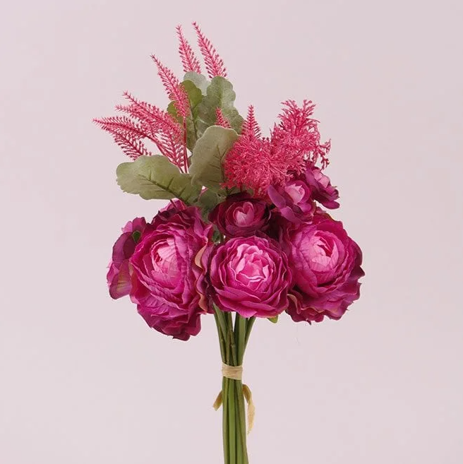 Букет Камелий декоративный Flora Розово-малиновый (72941)
