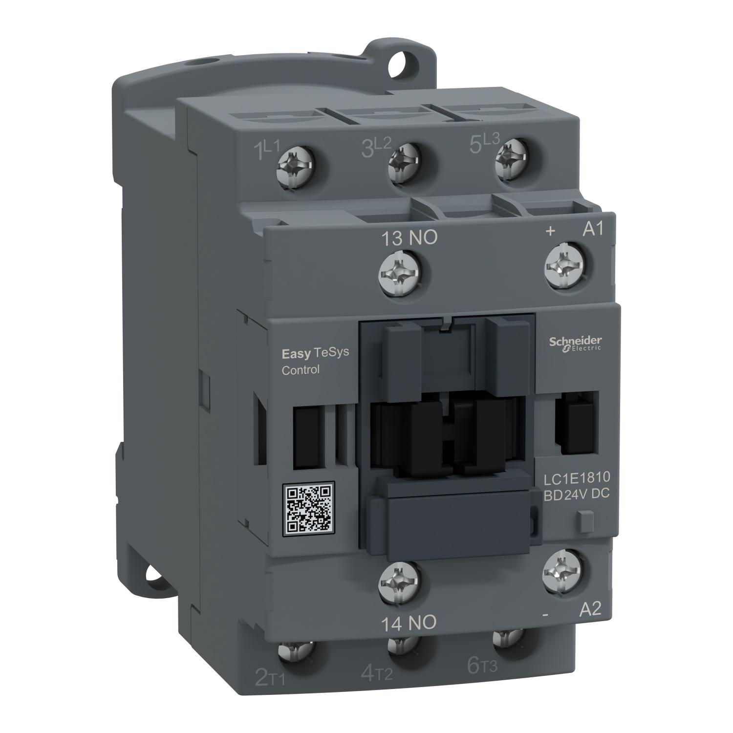 Контактор-пускатель Schneider Electric Easy TeSys 18А 24 В DC 1NO (LC1E1810BD)