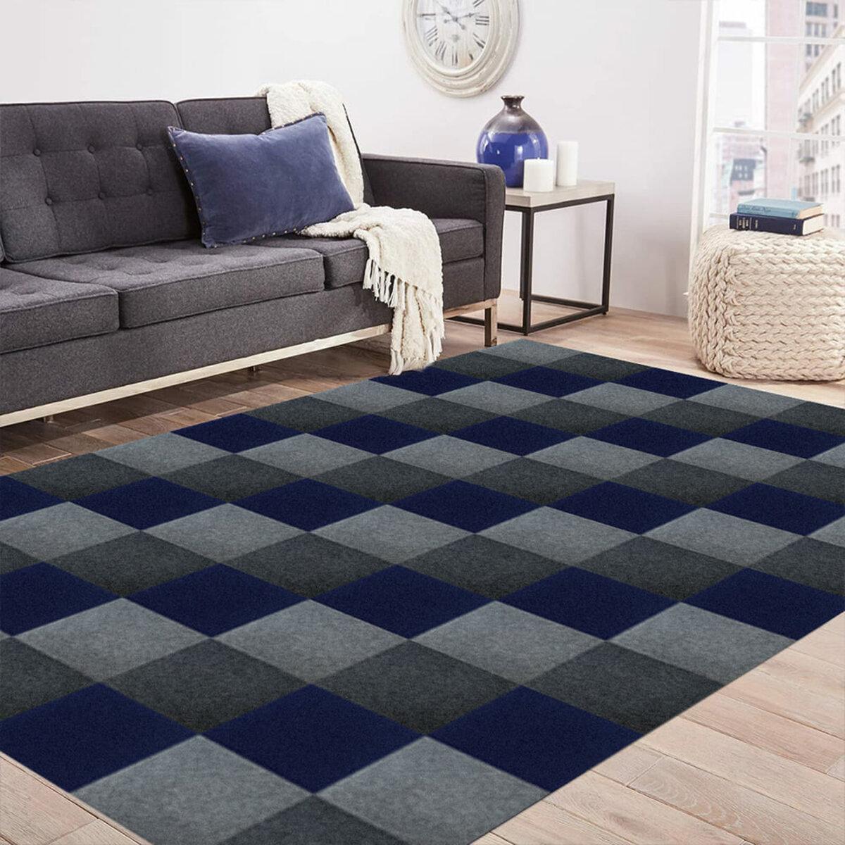 Плитка самоклеюча під ковролін 300х300х4,5 мм Синій (SW-00001419) - фото 5