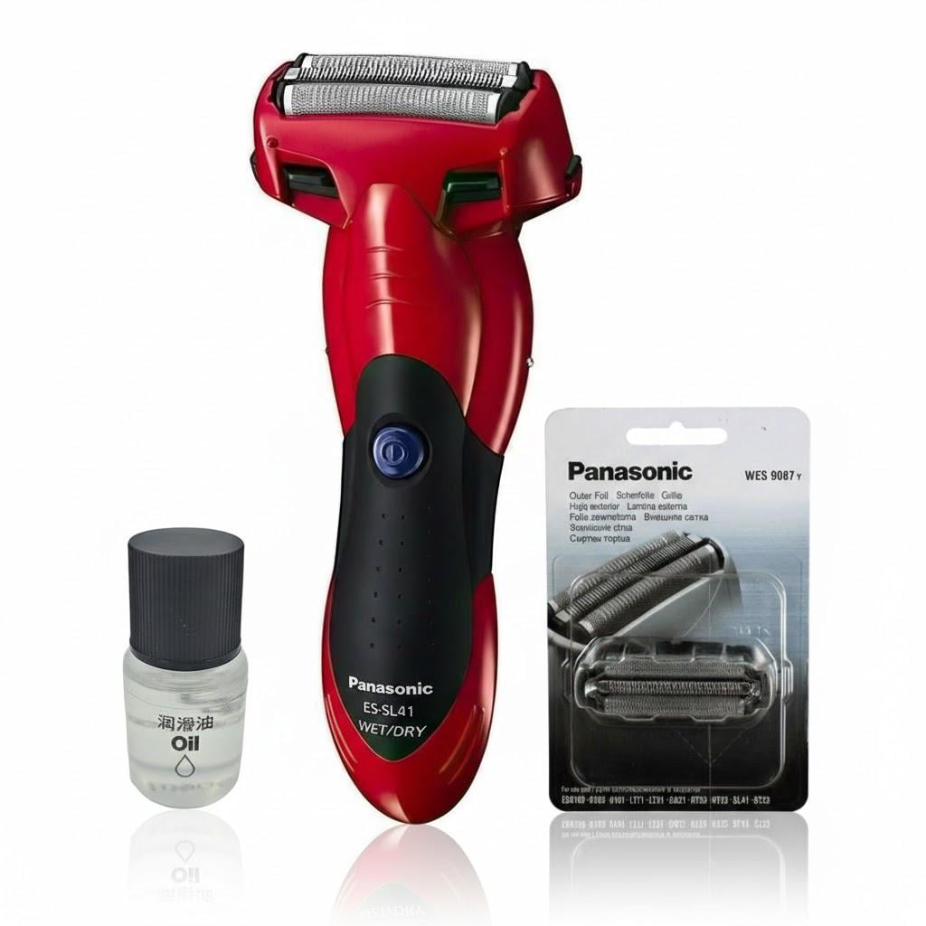 Электробритва Panasonic ES-SL41-R520-AS2 с дополнительным комплектом из сеточки WES-9087Y-1361 и маслом WES-8196X-7911 (32437688)