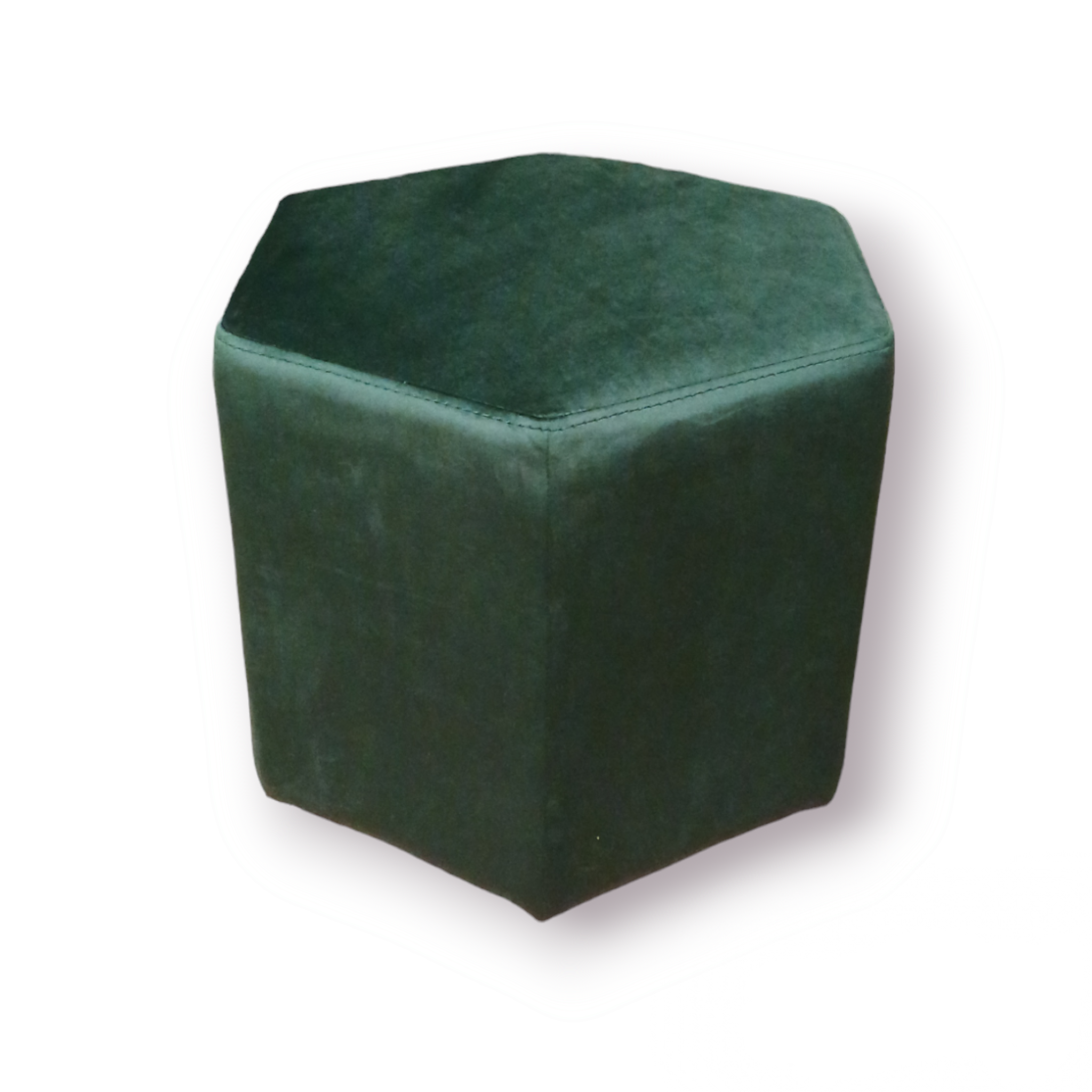 Пуф Шестигранник Максі велюр Лагуна 58х50х45 см Смарагдовий - фото 1