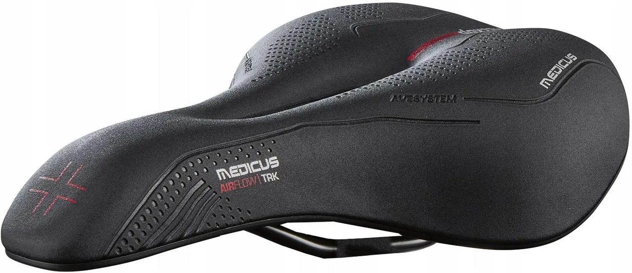 Сідло велосипедне Wittkop Medicus Airflow з Memory Foam 270х170 мм Чорний