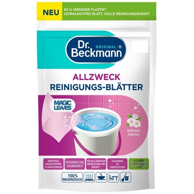 Серветки для чищення підлоги і санвузлів Dr. Beckmann Spring Fresh 1 шт. (4008455097312)