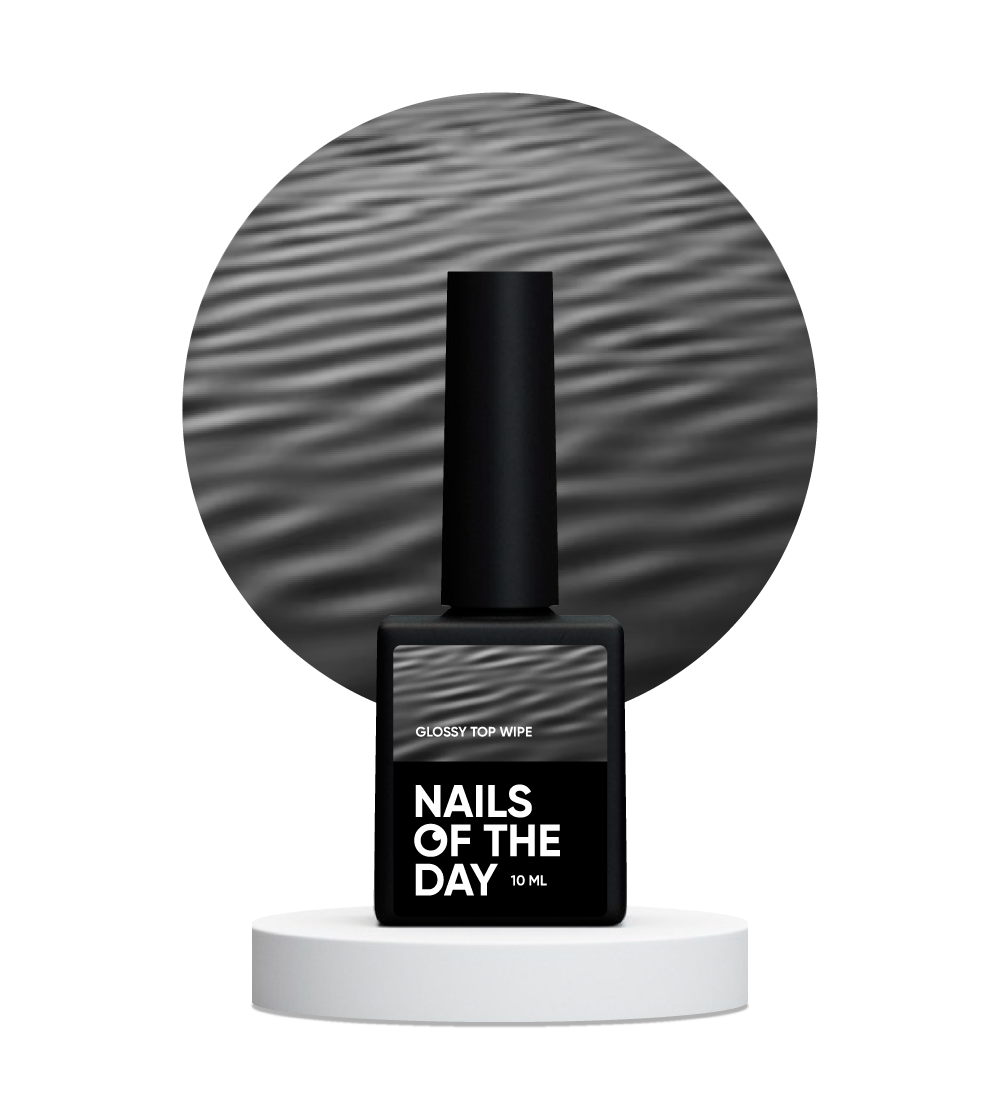 Топ без липкого слоя Nails Of The Day Glossy no wipe с уф-фильтрами 10 мл (2540046572)