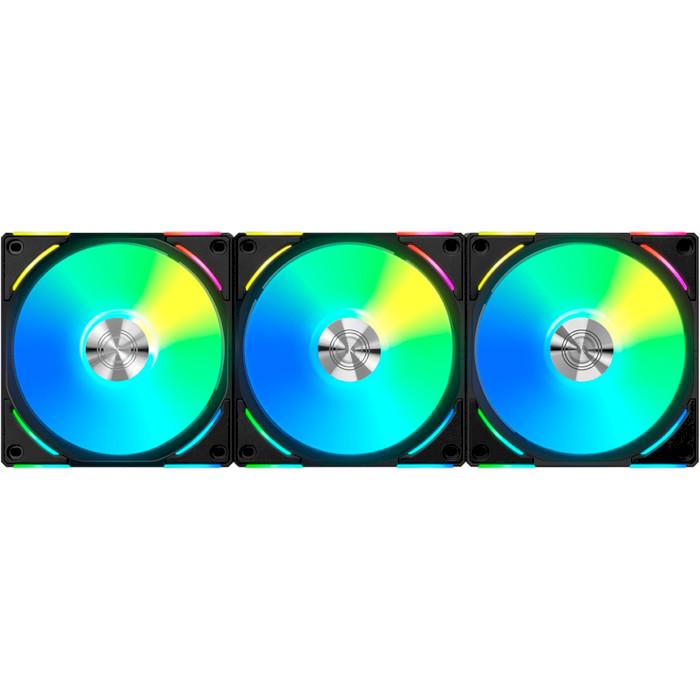 Кулер для ПК Lian Li Uni Fan AL V2 120-3 120х120х28мм 3-Pack Black (G99.12ALV23B.00)