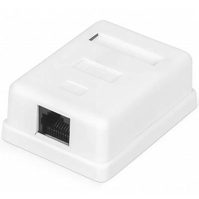 Розетка комп'ютерна Kingda KD-WP6036-C5e Сat5e/STP/RJ45x1 Білий (10503968)