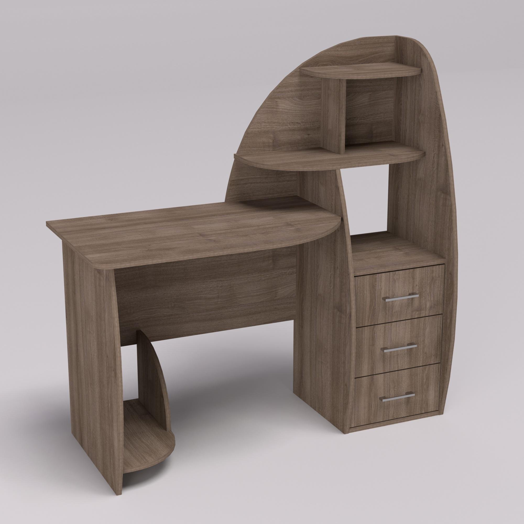 Комп'ютерний стіл СКП-2 №10 1300х550х1300 мм Дуб Шамоні темний (124313)