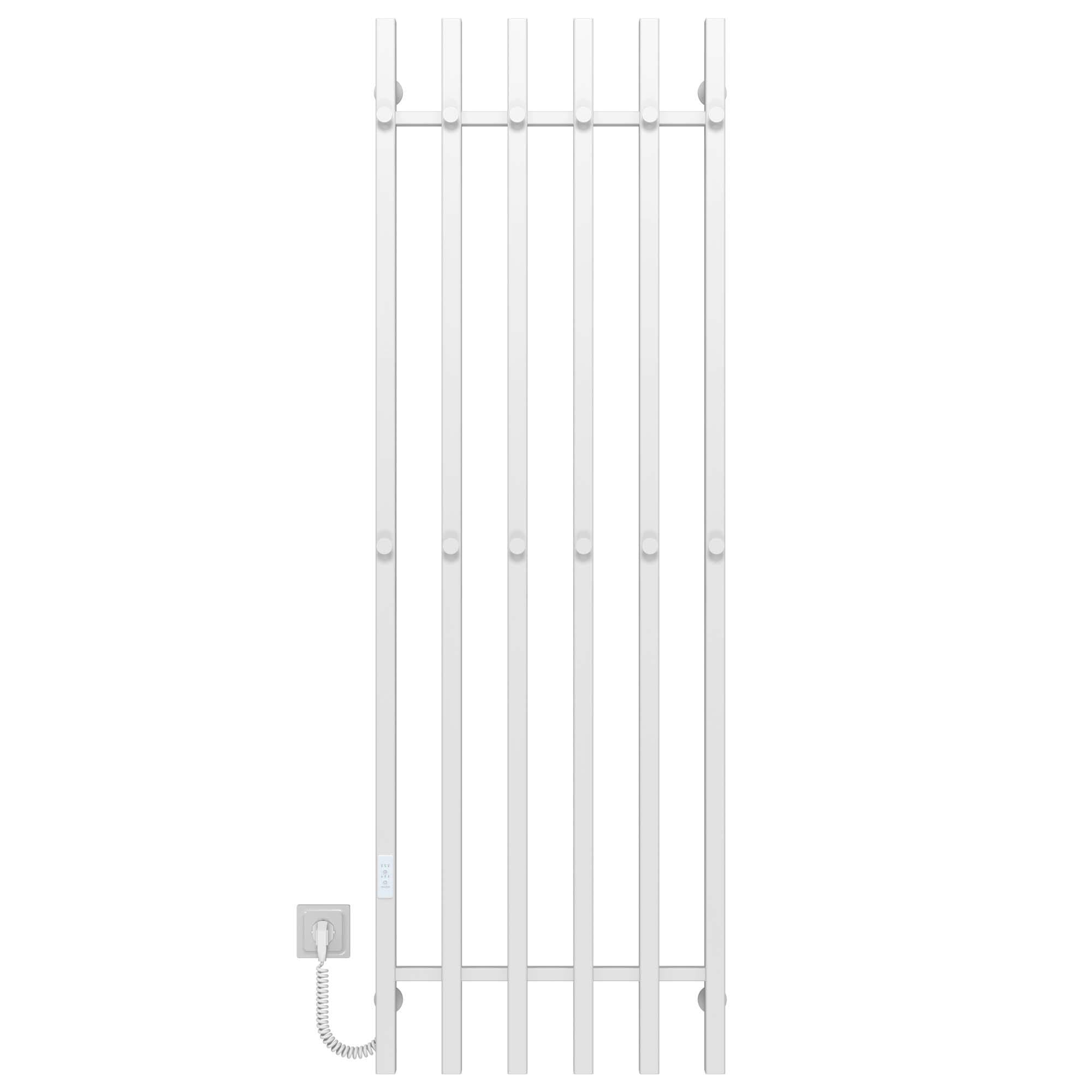 Полотенцесушитель электрический Deffi Split П6 WD04 левое подключение нержавеющая сталь 500х1600 мм Белый (A.SP.160.50.6.EWL4)