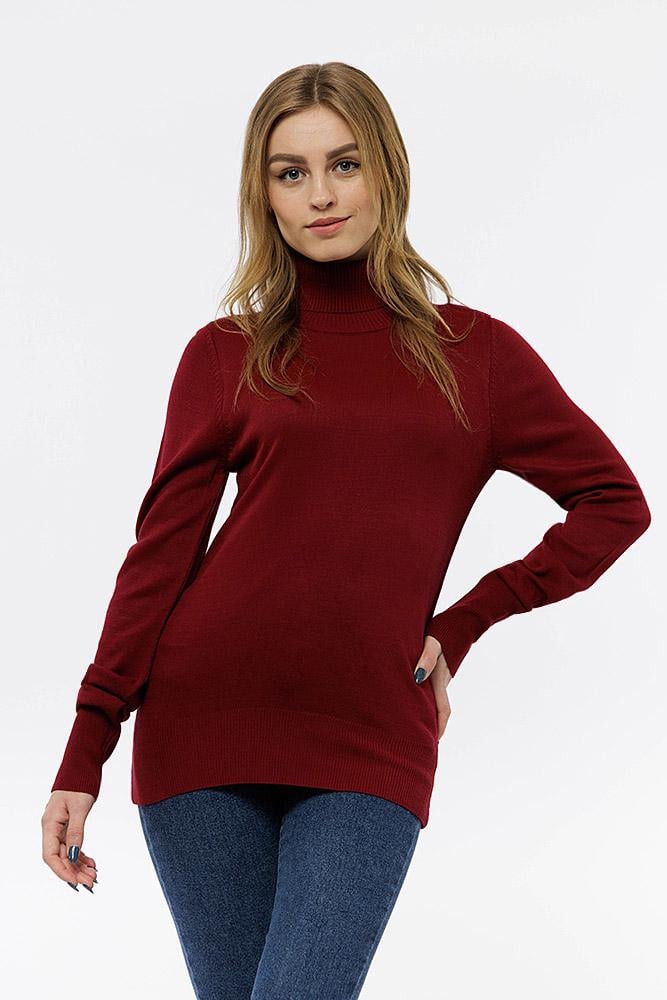 Гольф жіночий ЦБ-00206850 р. 42 Бордовий (SKT000881782) Гольф жіночий ЦБ-00206850 р. 42 Бордовий (SKT000881782)