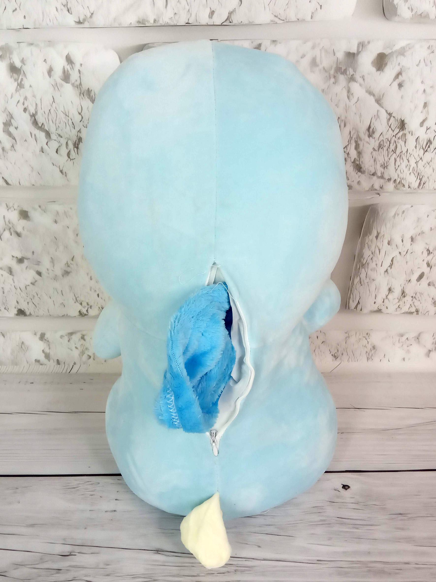 М'яка іграшка Зайчик вухань з пледом усередині Блакитний (15194195) - фото 3 М'яка іграшка Зайчик вухань з пледом усередині Блакитний (15194195) - фото 3