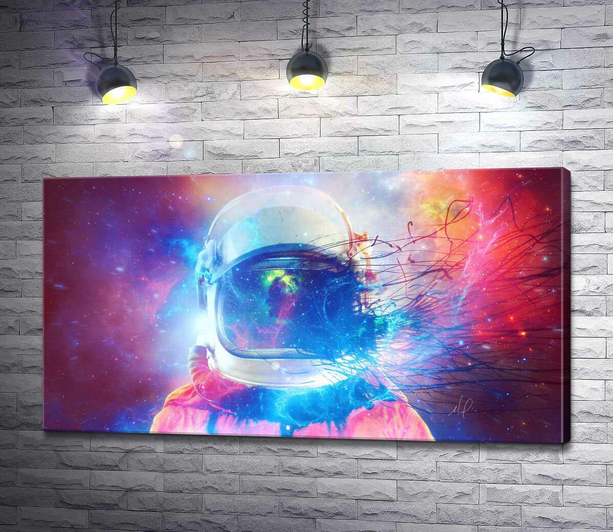 Картина ArtPoster Шлем космонавта растворяется в межпланетном пространстве 130x71 см Модуль №1 (003269) Картина ArtPoster Шлем космонавта растворяется в межпланетном пространстве 130x71 см Модуль №1 (003269)