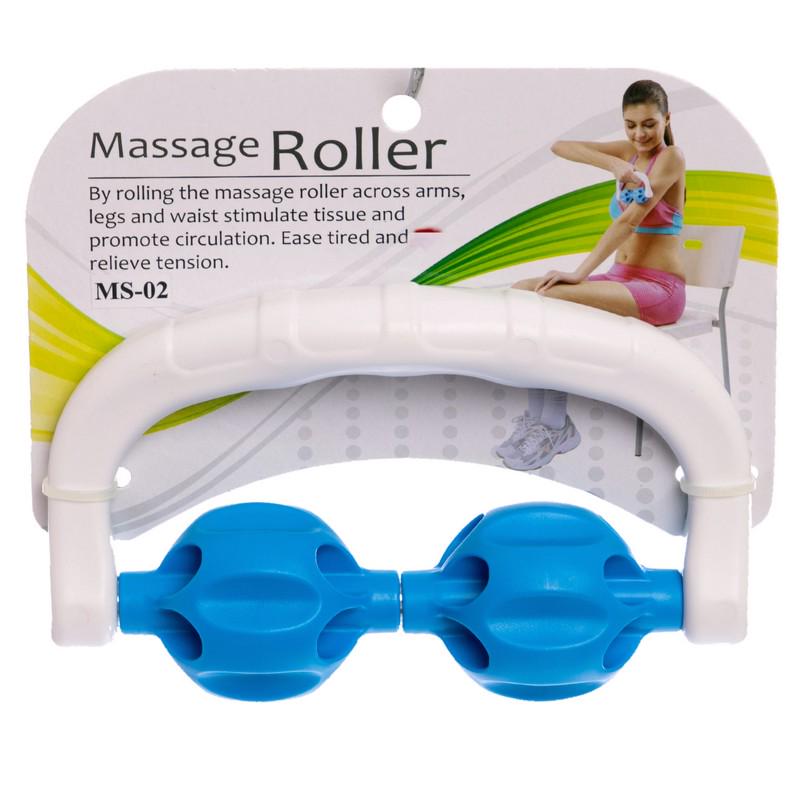 Массажер-ручной роликовый 2 массажера Zelart PRO-SUPRA Massage Roller MS-02 Голубой/Белый (DR005110) - фото 5