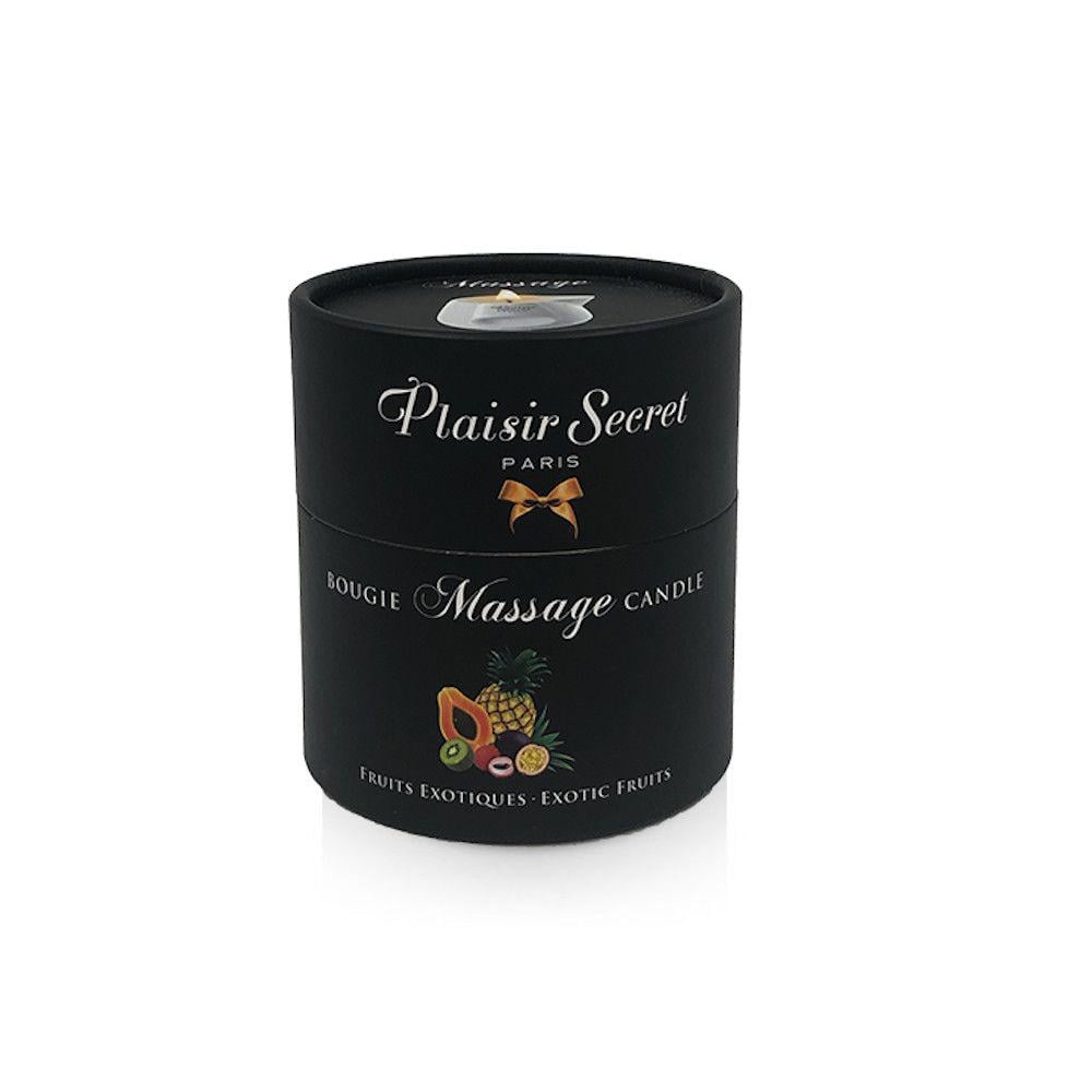 Свічка масажна Plaisirs Secrets Pineapple Mango в подарунковій упаковці та керамічному посуді 80 мл (SO1852)