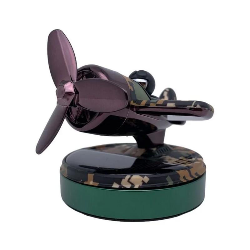 Ароматизатор самолет с пилотом на солнечной батарее в подарочной упаковке Pixel/Green (4548-Leader)