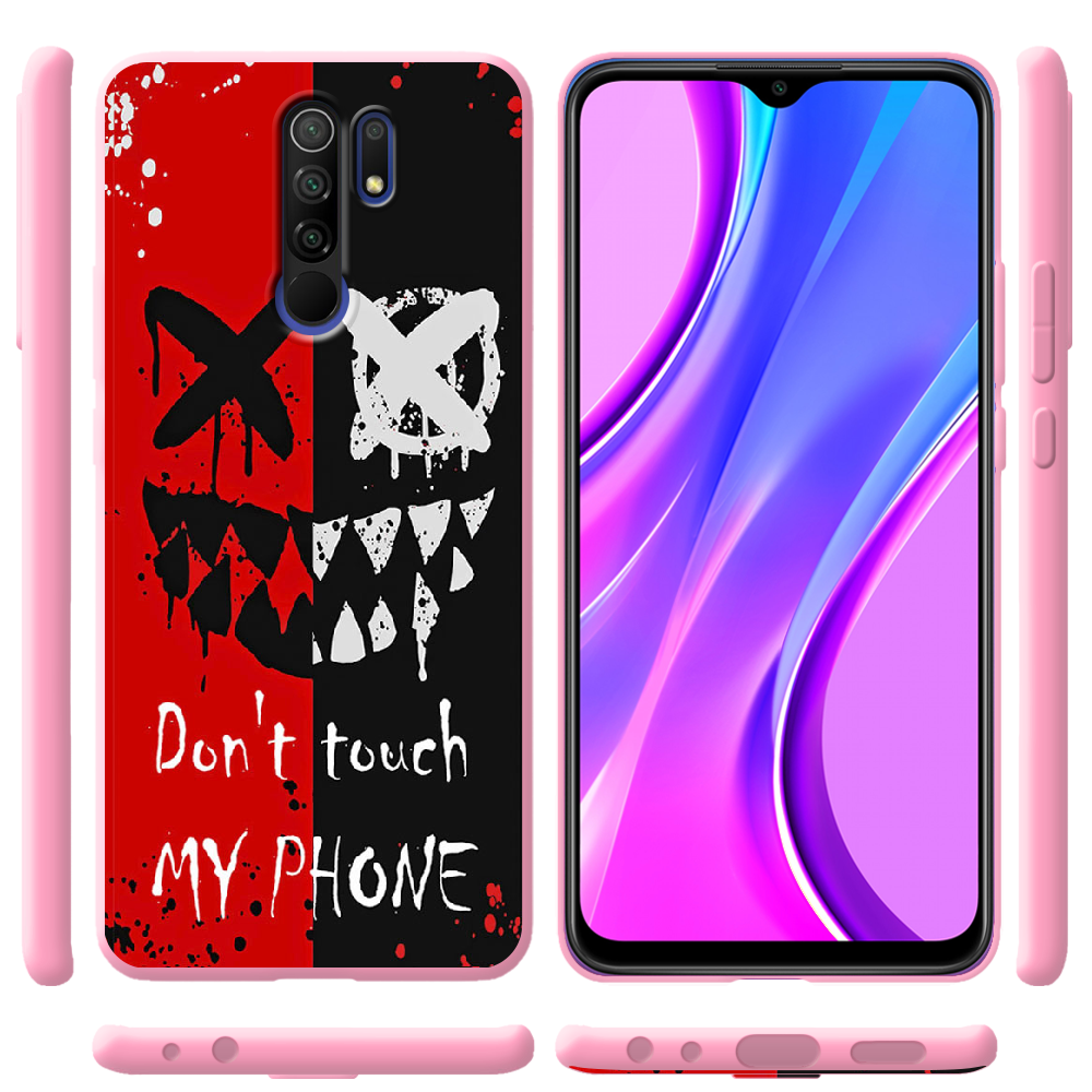 Чехол BoxFace Xiaomi Redmi 9 Bad Smile Розовый силикон (40233-up2468-41992) - фото 2