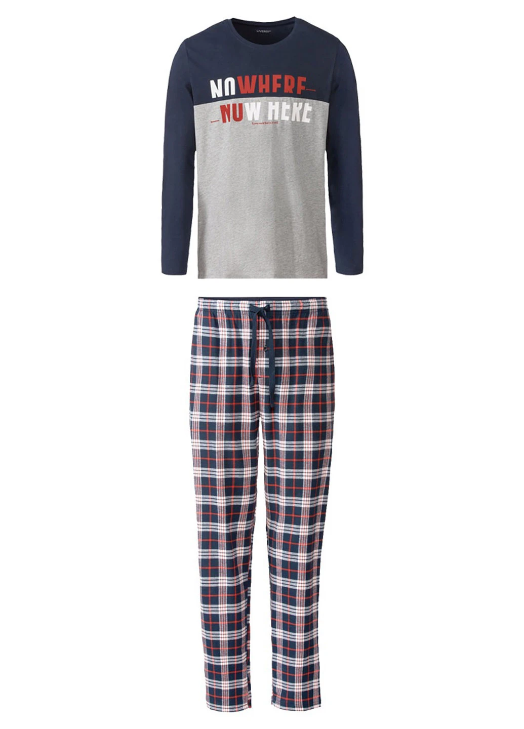 Піжама чоловіча з фланелевими штанами Livergy L Синій (PI0033M075) - фото 2 Піжама чоловіча з фланелевими штанами Livergy L Синій (PI0033M075) - фото 2