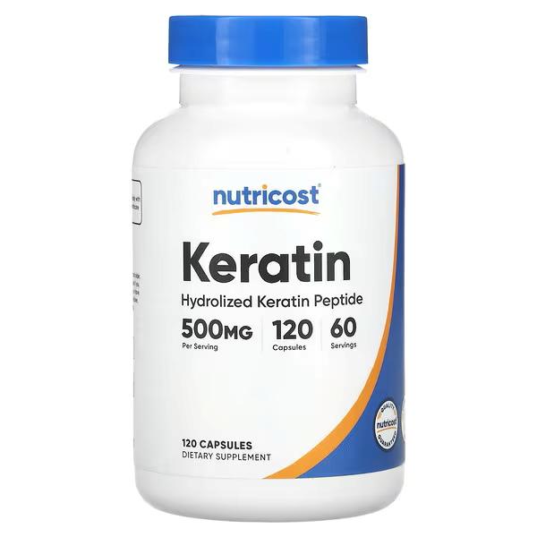 Кератин Nutricost 120 кап. 250 мг Кератин Nutricost 120 кап. 250 мг