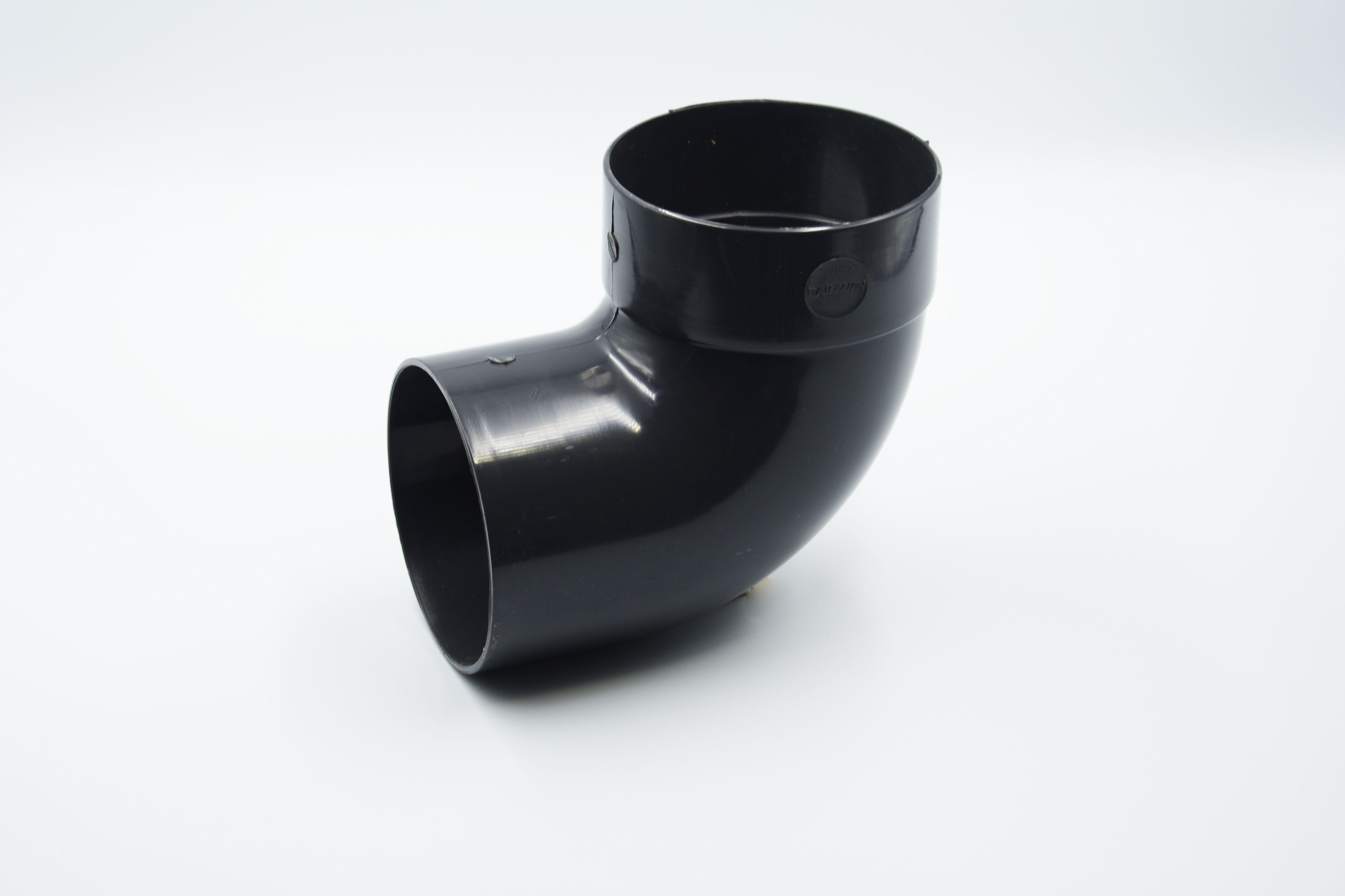 Відвід труби одномуфтовий RAINWAY 87° D 75 мм RAL 7024 Графітовий (10.090.18.007.RW)