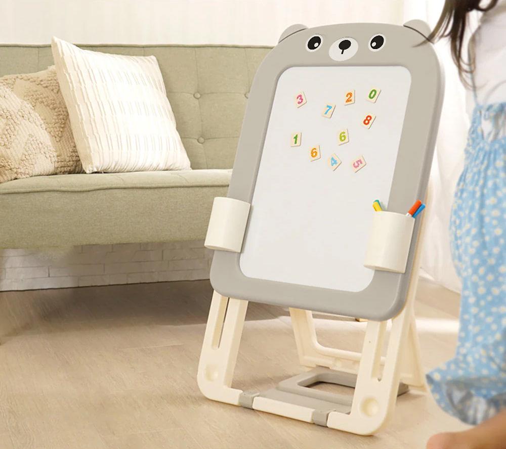 Мольберт детский Lumpurini Bruno с регулировкой высоты/магнитами/маркером и стаканчиками для канцелярии (baee93e8) - фото 2 Мольберт детский Lumpurini Bruno с регулировкой высоты/магнитами/маркером и стаканчиками для канцелярии (baee93e8) - фото 2