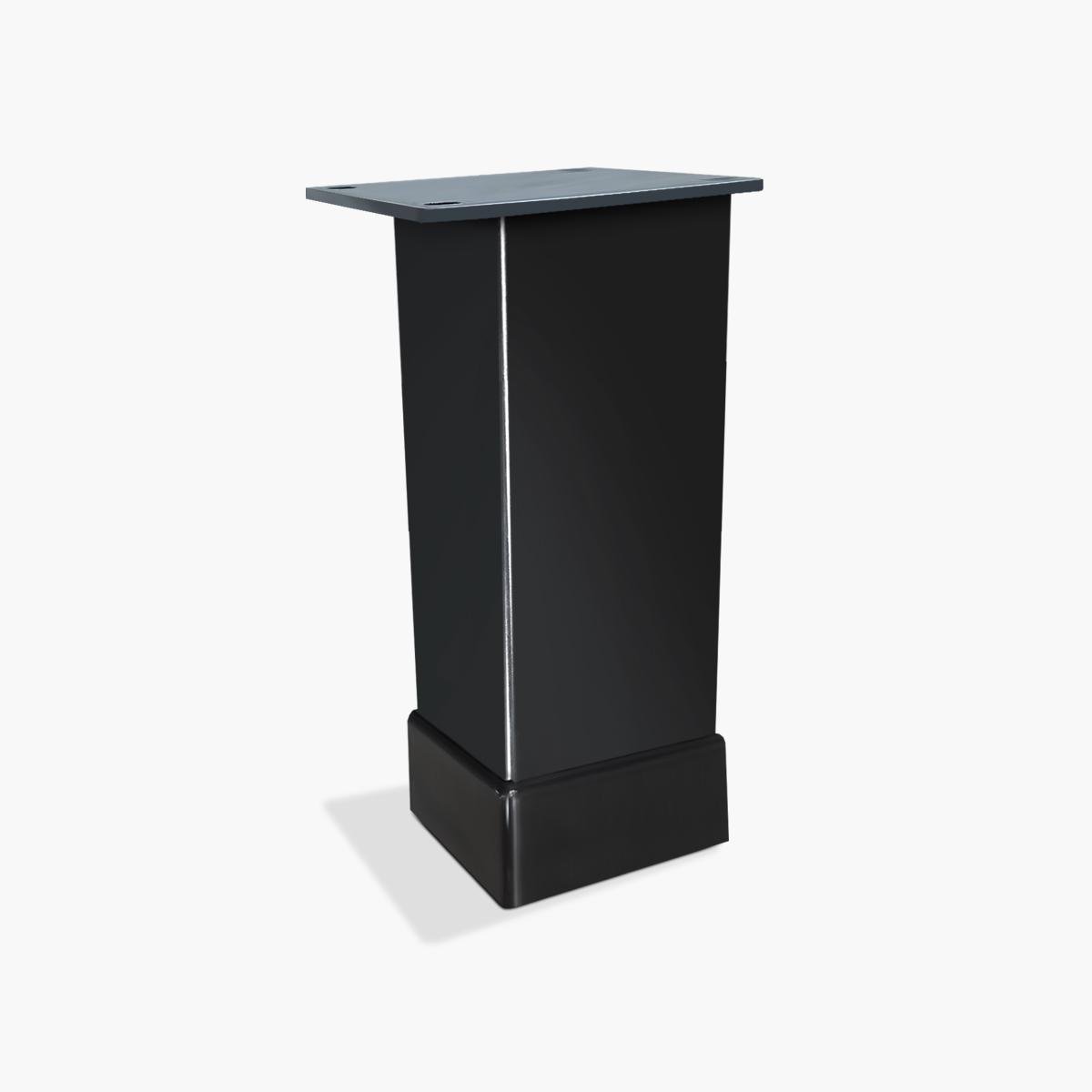 Ножка мебельная Bravo Tower 40х40х100 мм Черный - фото 1 Ножка мебельная Bravo Tower 40х40х100 мм Черный - фото 1