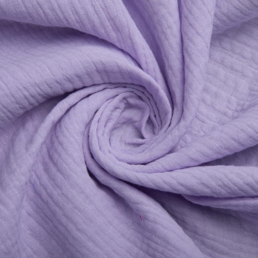 Ткань хлопок плательная Муслин Светло-сиреневый (25281)