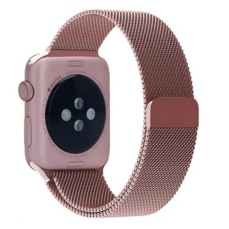 Ремешок Elite Milanese Loop Миланская петля для Apple Watch 42/44/45/49 мм S/M Pink - фото 2