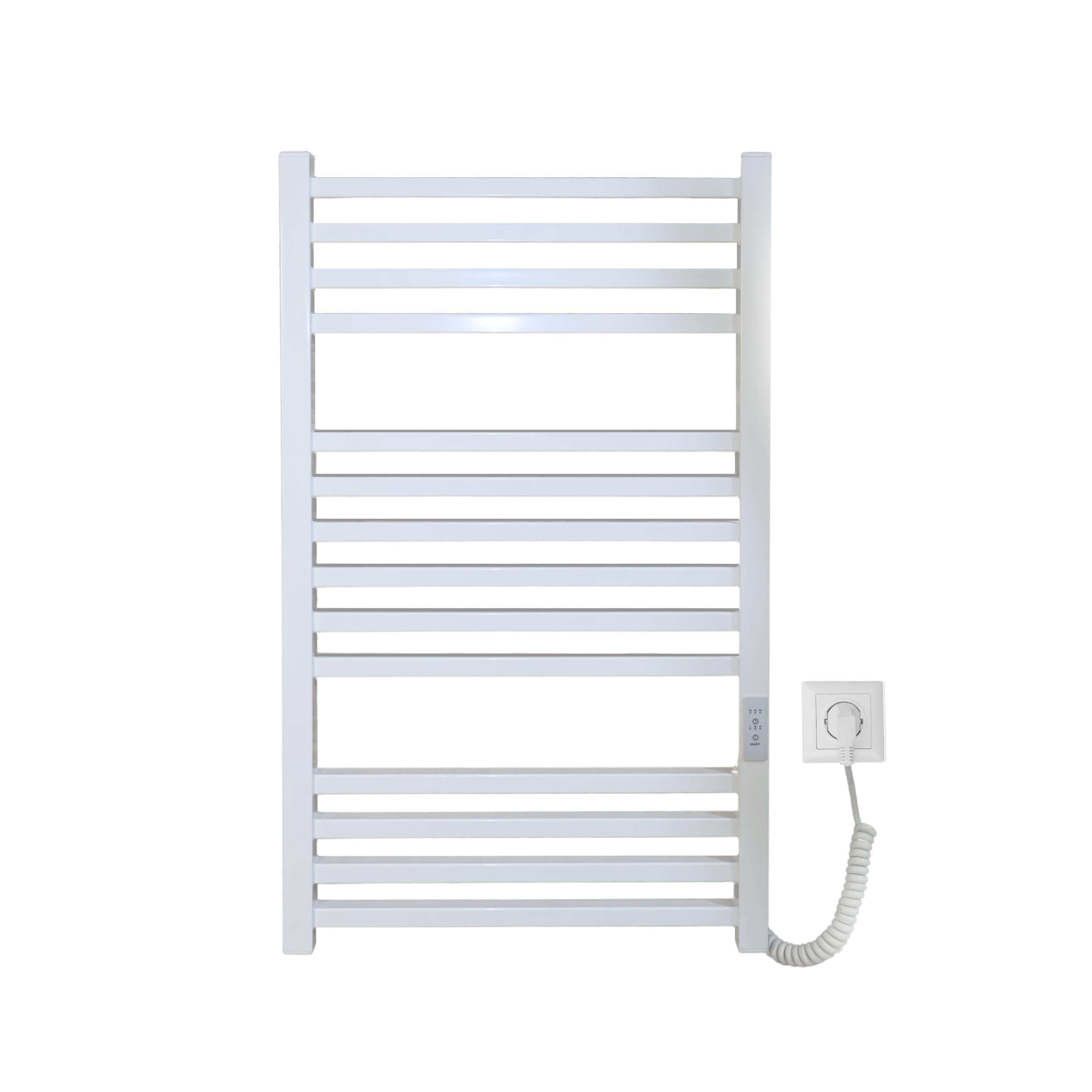 Рушникосушарка електрична Carino Lorenzo з контролером 790x490 мм Білий глянець (L7949FWG)