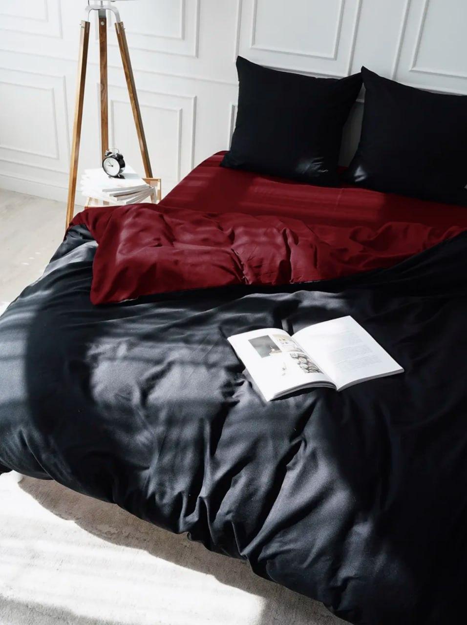 Постільна білизна гіпоалергенна Євро 200х220 наволочка 50х70 2шт Чорно червоний (П4К-Post-ukr-0014-03) - фото 3 Постільна білизна гіпоалергенна Євро 200х220 наволочка 50х70 2шт Чорно червоний (П4К-Post-ukr-0014-03) - фото 3