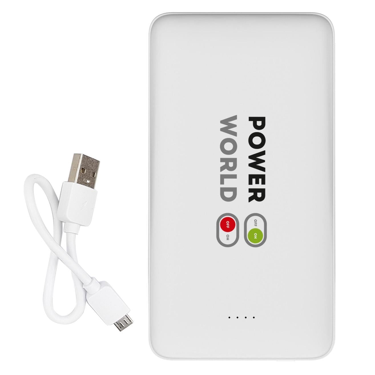 Повербанк с принтом "Power World" 10000 mAh