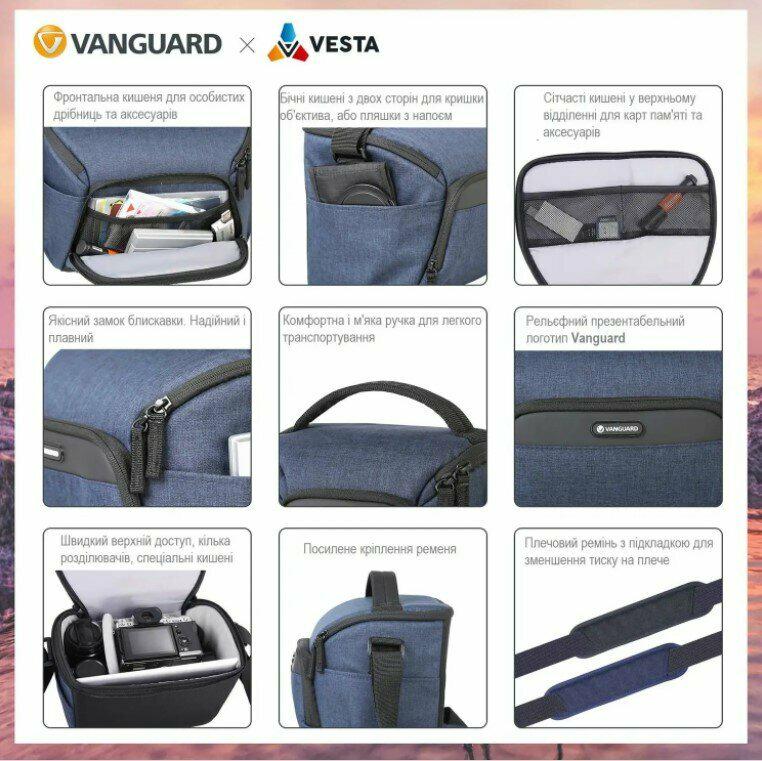 Сумка Vanguard Vesta Aspire 15 Grey (Vesta Aspire 15 GY) - фото 9