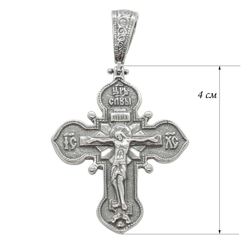 Срібний християнський підвіс Хрестик 12 (1137367784) - фото 2 Срібний християнський підвіс Хрестик 12 (1137367784) - фото 2