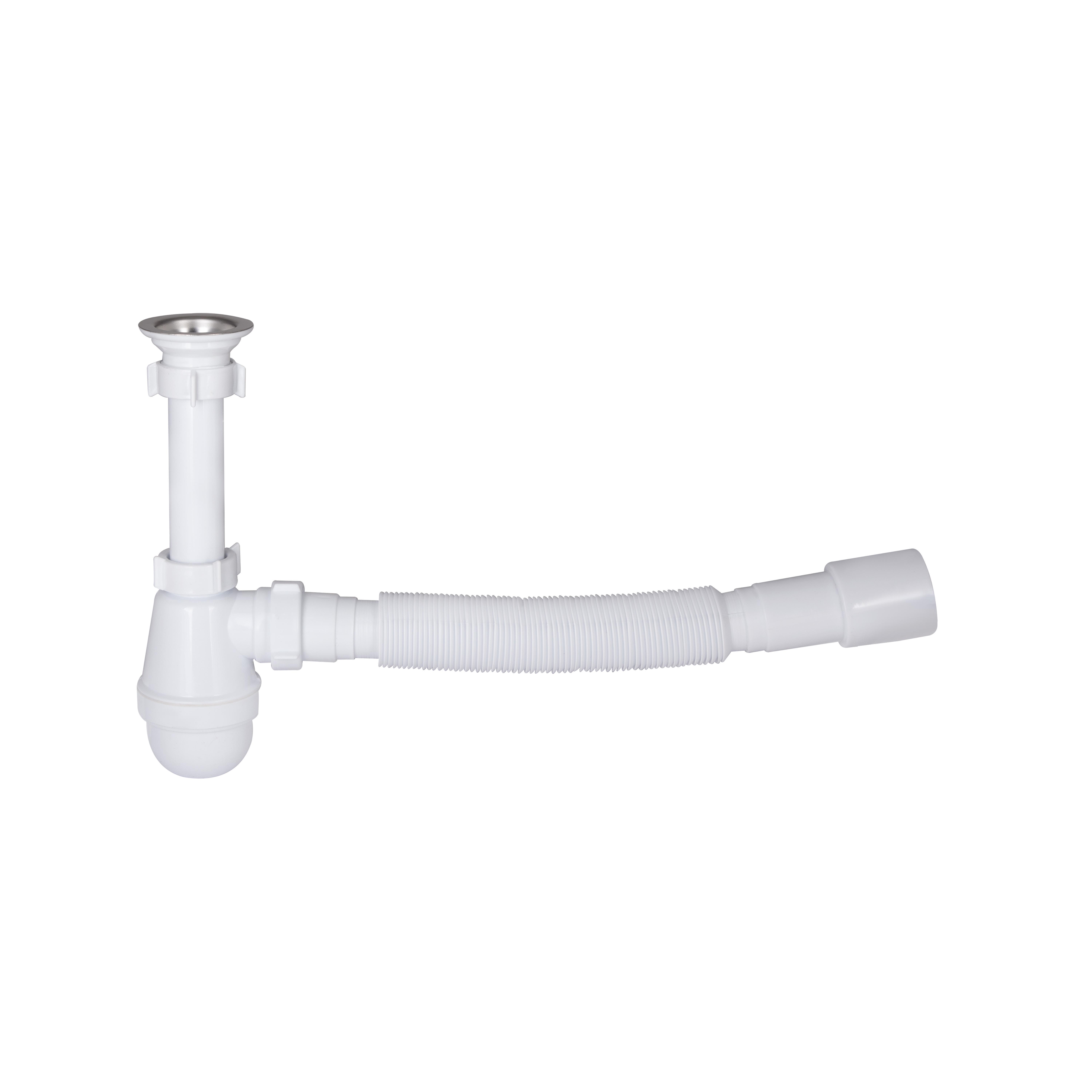 Сифон для раковины Lidz LU06 колбовый выход 50 мм White (SD00050513)