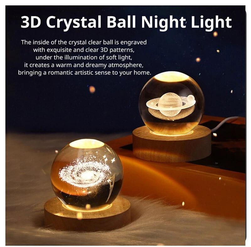 Нічник Сонячна Система Crystal Ball 3D - фото 3