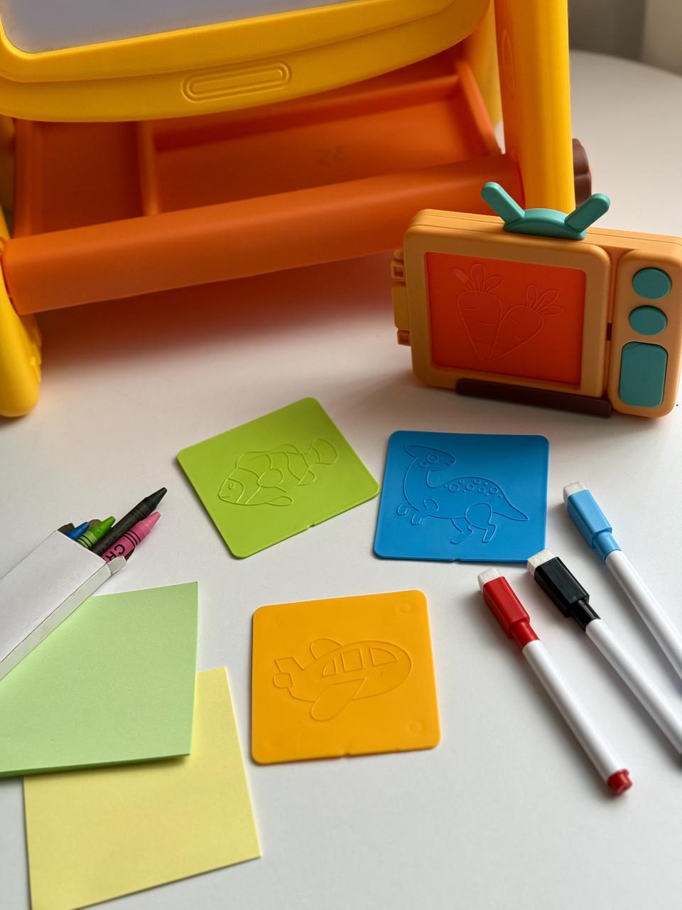 Мольберт Жираф с конструктором и маркерной доской 2в1 (35) - фото 4 Мольберт Жираф с конструктором и маркерной доской 2в1 (35) - фото 4