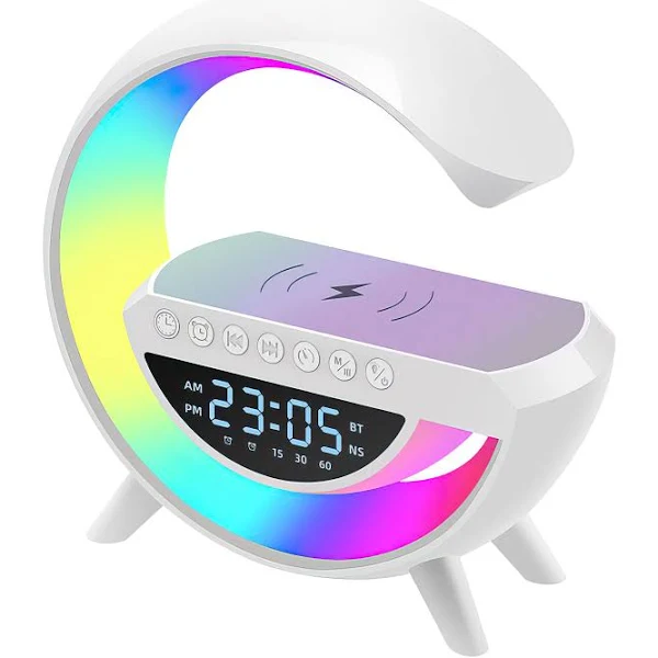 Годинник G-Smart RGB BT-3401 з бездротовою зарядкою/будильник/нічник настільний з Bluetooth-динаміком (23142423423)