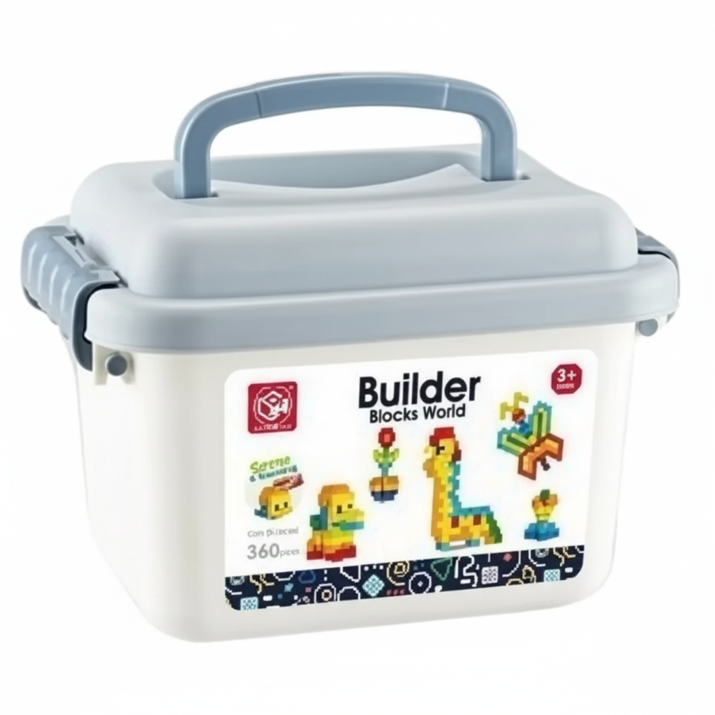 Конструктор дитячий 188-669 A різнокольорові блоки 360 ел. (29116799)