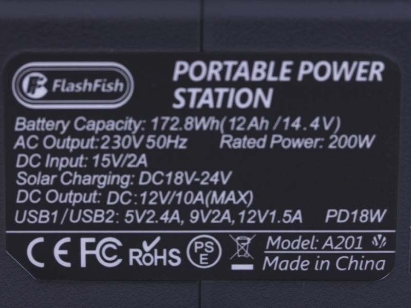 Зарядная станция портативная A201 FlashFish 48000mAh 200W - фото 4