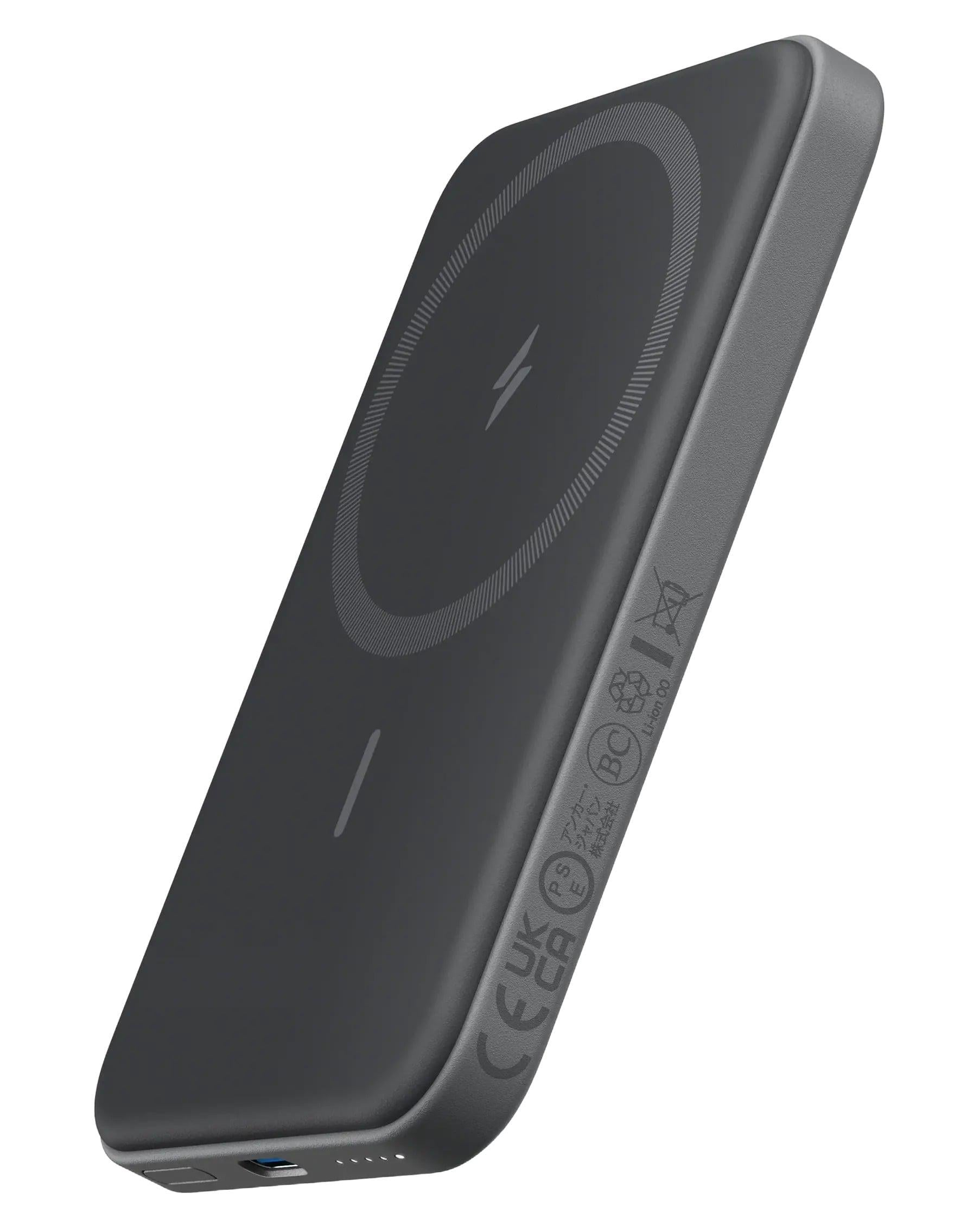 Павербанк внешний аккумулятор Anker 621 Magnetic Magsafe Powerbank 5000mAh Black (A1610)