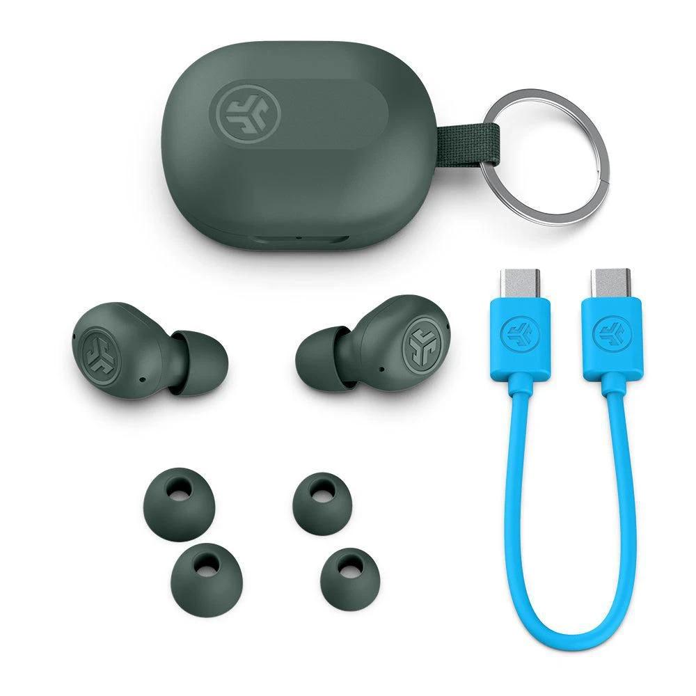 Наушники беспроводные JLab JBuds Mini Bluetooth 5.3 TWS Grey (IEUEBJBMINIRSGE124) - фото 6 Наушники беспроводные JLab JBuds Mini Bluetooth 5.3 TWS Grey (IEUEBJBMINIRSGE124) - фото 6
