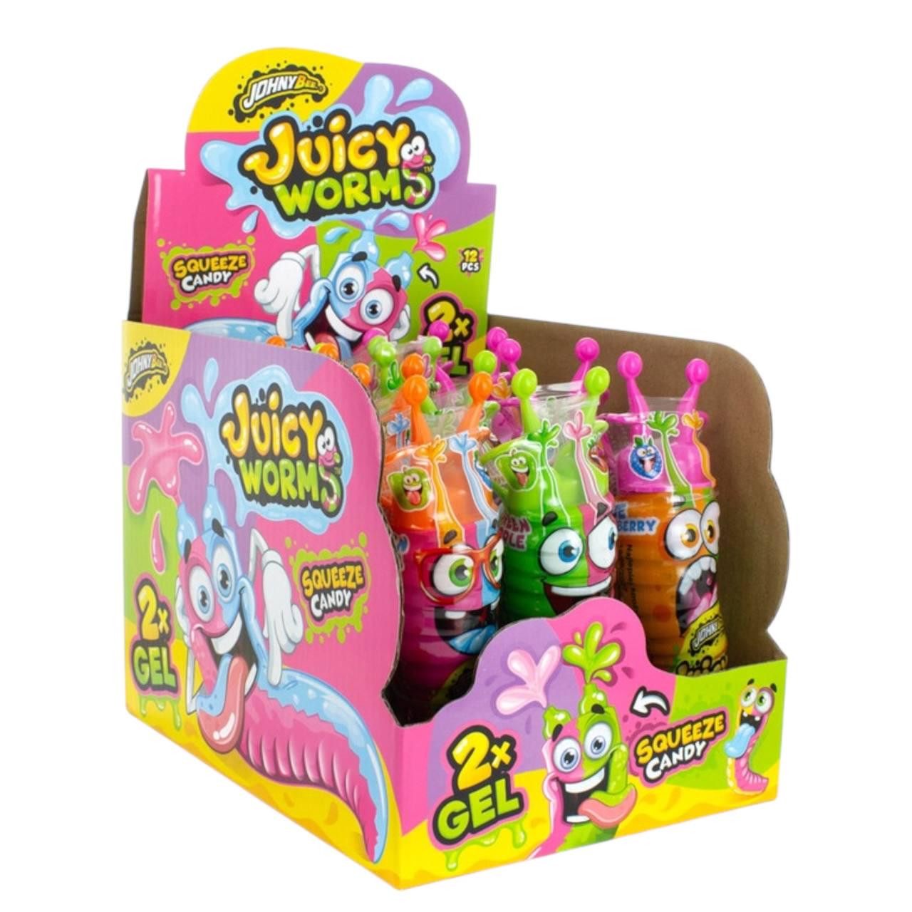 Конфета-гель Johny Bee Juicy Worms Червячки 12 шт. (00000006563) Конфета-гель Johny Bee Juicy Worms Червячки 12 шт. (00000006563)