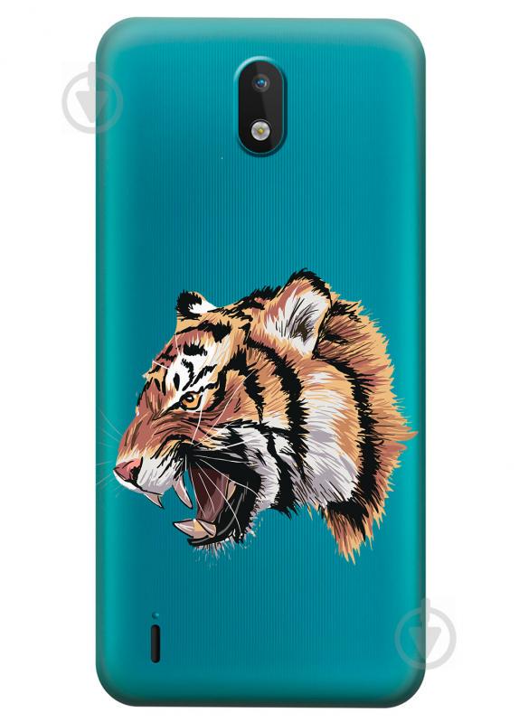 Силиконовый чехол iSwag для Nokia 1.3 Тигр (KS2888)