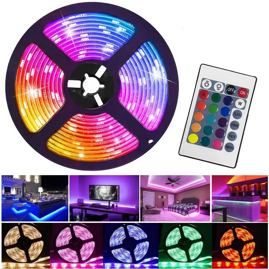 Гирлянда LED RGB 5050 5 м IP67 с USB питанием 5,5V - фото 5 Гирлянда LED RGB 5050 5 м IP67 с USB питанием 5,5V - фото 5