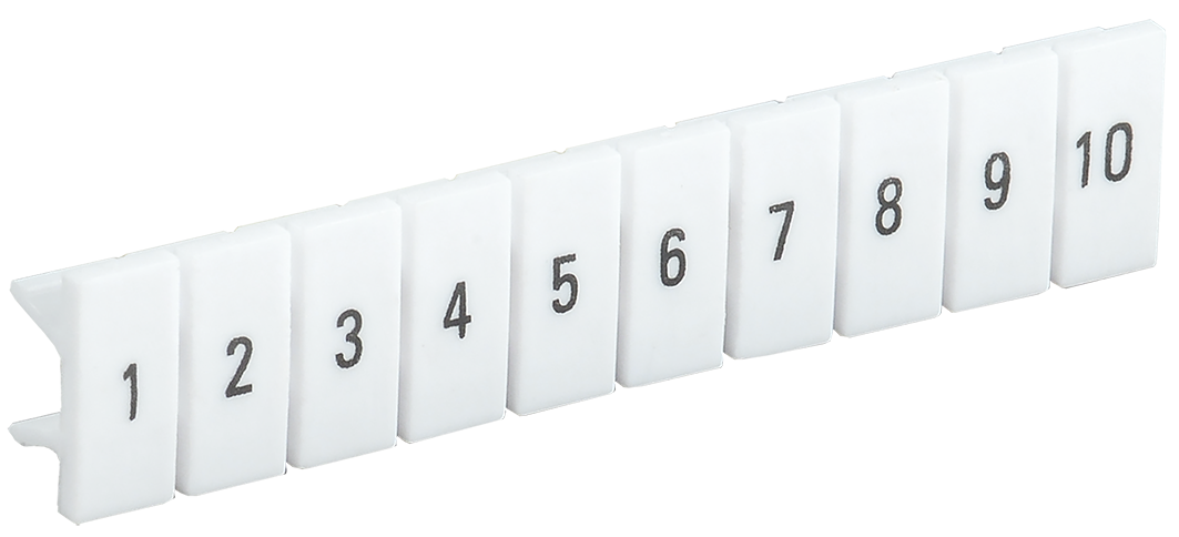 Маркировка УЕК для КПИ-2,5 мм2 с нумерацией №1-10 (YZN11M-002-K00-10)