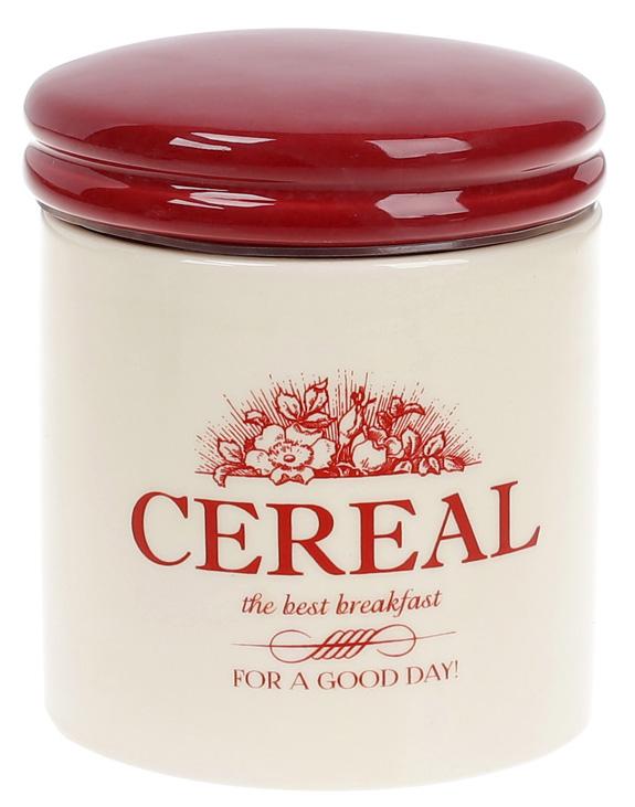 Банка керамическая Английский Шиповник CEREAL 12,3х10,2х12 см (BD-DM004-W)