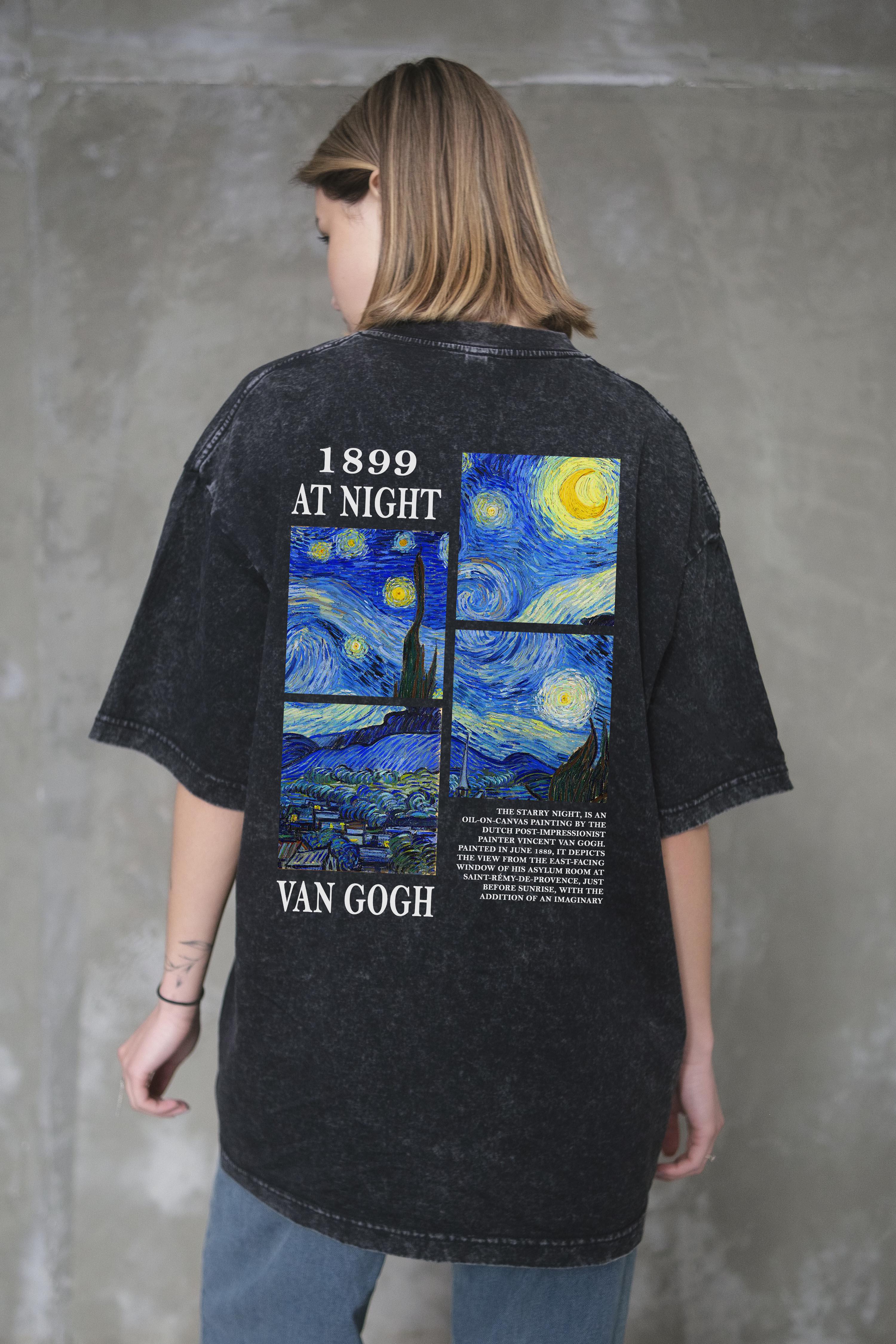 Футболка оверсайз Without Washed Van Gogh L/XL Black (L/XL8056392 8056393) - фото 5 Футболка оверсайз Without Washed Van Gogh L/XL Black (L/XL8056392 8056393) - фото 5