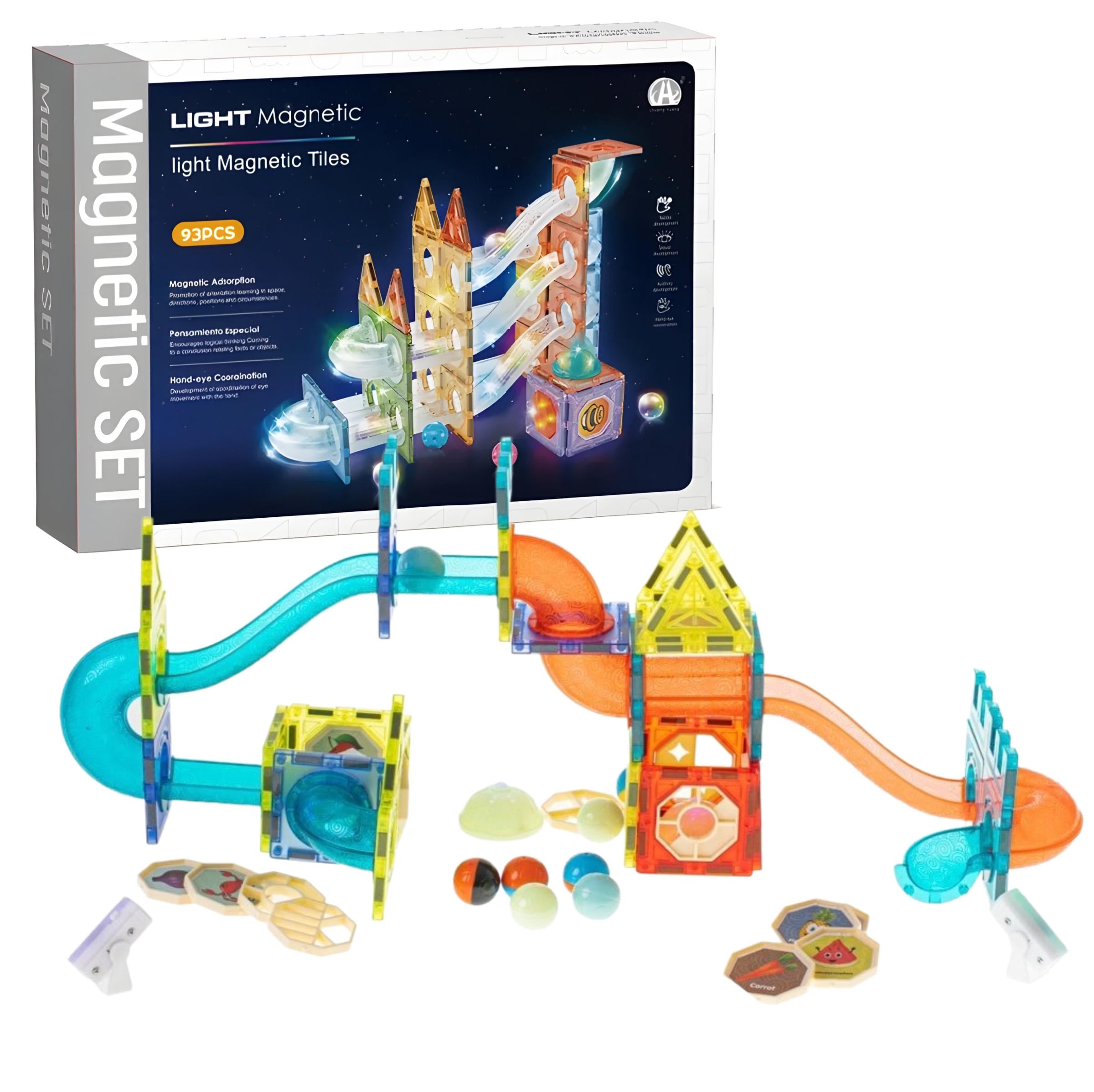 Конструктор детский магнитный Magnetic Building Blocks 93 дет. (СН1224)