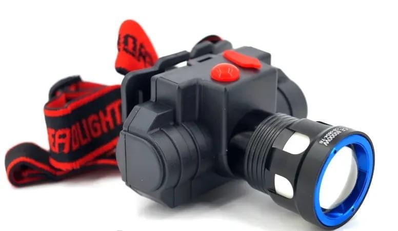 Ліхтарик налобний Bailong BL CB-0603 T6 зарядка від мережі на голову з фокусуванням (5195)
